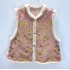 Chinese Style Silk-Wool Brocade Vest with Mink, Wool, and Camel Hair Chinese Style Silk-Wool Brocade Vest with Mink, Wool, and Camel Hair