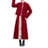 Chinese-Style Red Padded Jacket and Skirt Set with Frog Buttons Chinese-Style Red Padded Jacket and Skirt Set with Frog Buttons