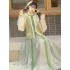 Thickened Ming-style Women’s Hanfu Set with Ma‑mian Skirt and Inner Top Thickened Ming-style Women’s Hanfu Set with Ma‑mian Skirt and Inner Top