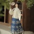  Han Suit Female Ming Stand Collar Short Shirt Pipa Sleeve Pony Face Skirt Autumn and Winter