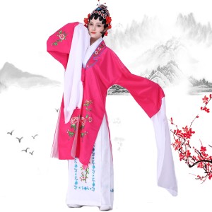 2021 Peking Opera Huadan Costumes New Chinese Style Female Clothes Sleeves Chinese Opera 2 Drama Costumes Tsing Yi Huangmei Opera