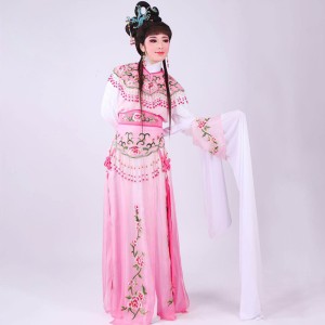 New Embroidered Red Bridal Costume and Purple Wei Female Opera Attire for Yue Opera