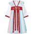Girl's Traditional Chinese Hanfu Princess Dress, Long Sleeve, Performance Costume, 4-16 years old