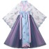  Girls' Fairy Hanfu Dress, Chinese Princess Costume, with Waistband, Suitable for Girls Aged 4-16