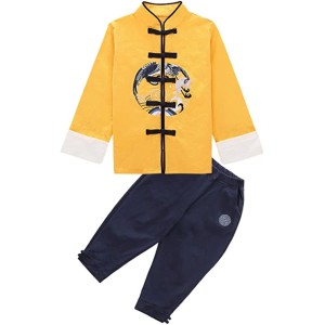  Hanfu Tang Costume Boys' Student Clothing Formal Wear Two-piece Set 4-16 Years Old Performance Costume