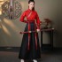 Xiao's dance costume martial arts style Hanfu female performance costume ancient costume women's group fan dance costume adult