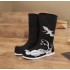 Han Style Men's Boots, Curved Toe Long Boots, Ancient Style Bow Boots, COS Ethnic Style Boots