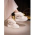 Winter New Women's Height-Boosting Embroidered Fleece-Lined Short Boots, Vintage Hanfu Snow Boots