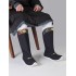  Ming-style Pointed Toe 3D Metal Decoration Men's Hanfu Boots