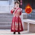  Children's New Year Padded Feiyu Suit Traditional Hanfu Tang Costume Performance Outfit