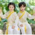 Boys and Girls Spring and Autumn Long Sleeve Traditional Tang Suit Performance Costume