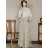 Hanfu-Inspired Summer Women's Two-Piece Set | New Chinese Style Daily Workwear Outfit