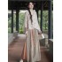 New Chinese Style Orchid Tassel Two-Piece Set, Hanfu Improvement Design