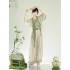 New Chinese-style Lantern Pants, Tang Suit Top, and Strap Sleeveless Fresh Daily Set for Summer