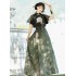 Spring and Summer New Hanfu Ma Mian Skirt and Shirt Set