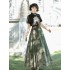Spring and Summer New Hanfu Ma Mian Skirt and Shirt Set