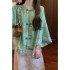 New Chinese Style Zen-Inspired Women's Spring Two-Piece Set with Panku Coat and Midi Skirt