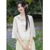 New Chinese Style Embroidered Round Neck Two-Piece Set Women's Tang Suit Summer Modified Hanfu