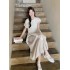 Elegant Chinese Style Embroidered Two-Piece Set – Top and Skirt