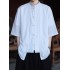 Summer Thin Ice Silk Tang Suit Men's Short Sleeve Shirt Chinese Style Retro Pankou Hanfu