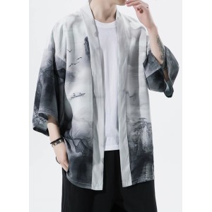 Men's Tang Suit Hanfu Full Set Modified Robe Coat Summer Plus Size Chinese Style Immortal Outfit