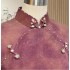 High-end Silk Xiangyunsha Handcrafted Full-Open Qipao