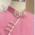 High-End Pink Mulberry Silk Handmade Qipao – Full-Front Opening, Stylish & Youthful
