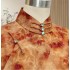High-End Handmade Silk Xiangyunsha Sleeveless Full-Front Opening New Chinese Style Qipao