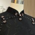 High-End Mulberry Silk Handmade Qipao · Full Open Front One-Piece Design
