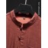 Premium Red Yunsha Mulberry Silk Men's Short Sleeve Stand Collar Tang Jacket Shirt