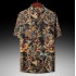 Men’s Mulberry Silk Tang Shirt – Summer Dragon Print Top