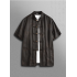 Men’s Summer Xiangyun Silk Jacquard Short Sleeve Shirt – Chinese Style Tang Suit Top