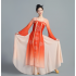 Han-Tang Style Classical Dance High-Waist Chiffon Performance Dress