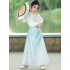 Girls’ Summer Chinese-Style Mamian Skirt Set Girls’ Summer Chinese-Style Mamian Skirt Set
