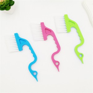 3pcs Hand-held Groove Gap Cleaning Tools Door Window Track Kitchen Cleaning Brushes