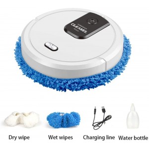 3 in 1 Intelligent Sweeping Robot Vacuum Cleaner Humidifying Spray Rechargeable Dry and Wet Broom