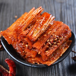 Hunan Specialty Tofu Skin Spicy Dried Tofu Casual Snacks Spicy Strips 125g