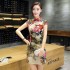 Short Silk Cheongsam Temperament Chinese Style Fashion Self-cultivation Daily Cheongsam