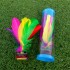 1pc Kick Shuttlecock Chinese Jianzi Colorful Feather Foot Sports Outdoor ，Best Easy Hacky Sack Alternative Kick Game | Indoor Outdoor Game for Kids, Adults, Teens
