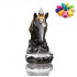 Handmade ceramic backflow incense burner with horse head design, comes with 10 incense cones