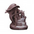 Backflow ceramic incense burner with dragon castle design for home decoration and gift