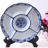 10 inch blue and white ceramic plate, high-temperature resistant, delicate pattern