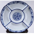 10 Inches Chinese Style Blue and White Ceramic Plate High Temperature Resistance Fine Pattern Suitable for Microwave, Oven, Refrigerator, Dishwasher