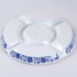 10 Inches Chinese Style Blue and White Ceramic Plate High Temperature Resistance Fine Pattern Suitable for Microwave, Oven, Refrigerator, Dishwasher
