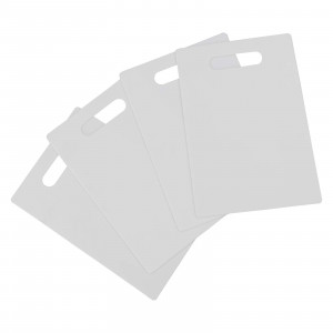 White Plastic Cutting Boards, Plastic Chopping Mats, Set of 4