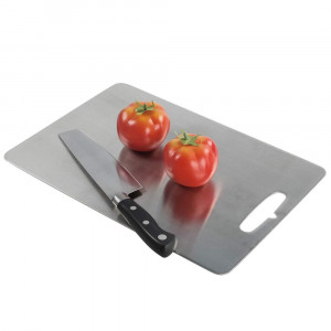 stainless steel cutting boards for Kitchen - Vegetables Choping Board & Best Kitchen Butcher Block for Meat, Cheese, Heavy Duty Cut Boards (S)