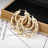 3 Pairs Bamboo Large Hoop Hip-Hop Earrings Set Tone Round Statement Earrings For Women