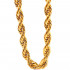 Long Heavy 90s Hip Hop Big Golden Color Rope Chain Necklace 30" 12mm