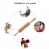 Manual Wood Myofascial Massage Roller, Trigger Point Roller for Releasing Fat and Muscle Tension, White