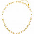 Golden Color Paperclip Chain Necklace for Women Layering Paperclip Necklace Jewelry 18" + 2" 